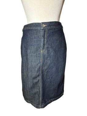 Banana Republic Denim Pencil Skirt - Indigo Blue-Size 6- Like New